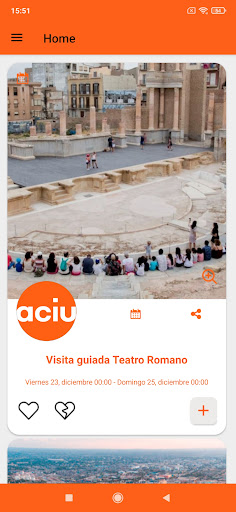 Android application Metaciudad screenshort