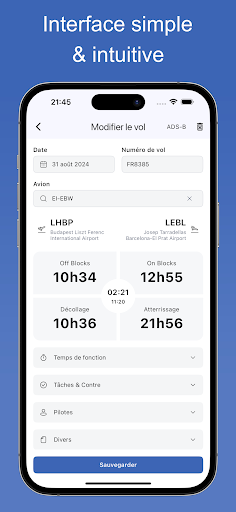 Aperçu de l'application