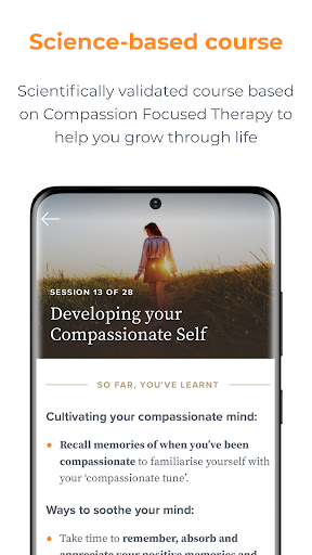 Screenshot of The Self Compassion App