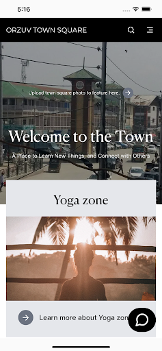 Android application ORZUV TOWN SQUARE screenshort