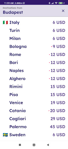 Android application Cheapta - Cheap Flight Tickets screenshort