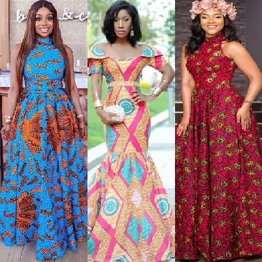 style for ankara long gown