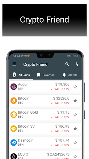 Android application Crypto Friend screenshort