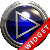 Poweramp Widget Blue Glas icon