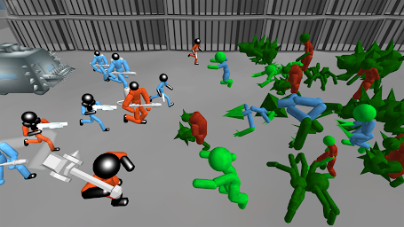 Stickman Prison Battle Simulator: Zombies