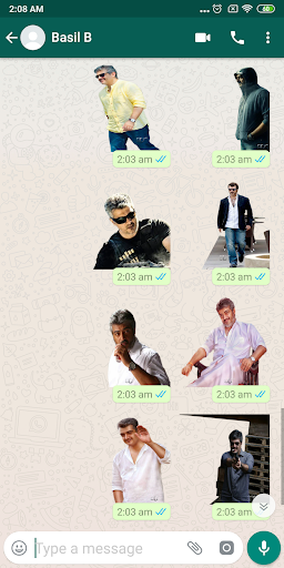 Android application Ajith - Stickers for Whatsapp screenshort