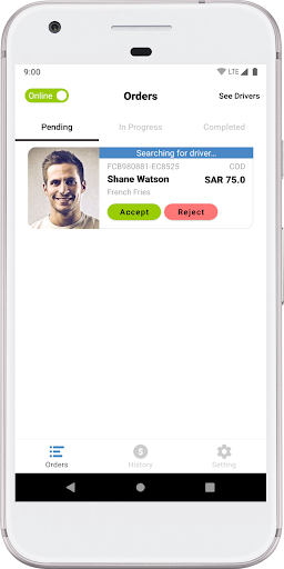 FoodCourt Coordinator Screen 2