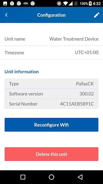 Manage My Softener Screen 2