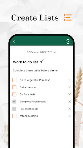 Notes - Daily Note Taking Screen 3