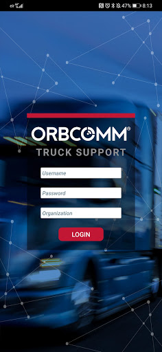 Android application ORBCOMM Truck Support screenshort