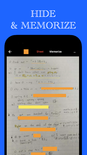 RedSheet memorization Kakuseru Screen 2