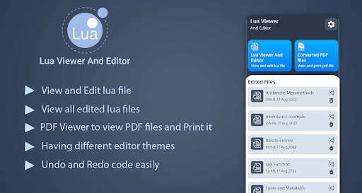 Android application Lua Viewer: Lua to pdf screenshort
