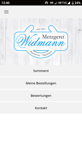 Metzgerei Widmann Screen 2