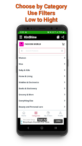Kinshine Shopping App Screen 3