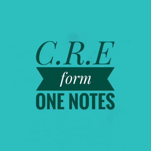 C.r.e: form one notes logo