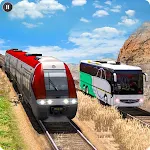Cover Image of 下载 Train Racing 3d- Bus Vs Train  APK