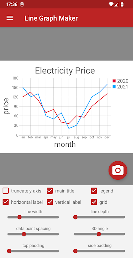 Android application Line Graph Maker Pro screenshort
