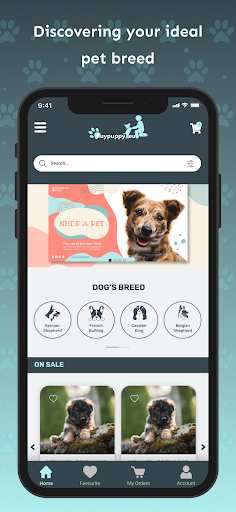 Android application Buy Puppy screenshort