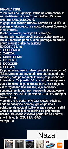 Android application Leta Štejejo screenshort