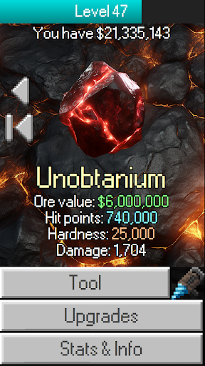 Android application Mine Clicker Re-excavated screenshort