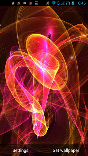 Electric Plasma Live Wallpaper Screen 3