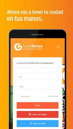 Android application GualeActiva La ciudad en tus m screenshort