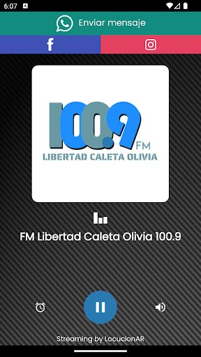 Android application FM Libertad Caleta Olivia screenshort