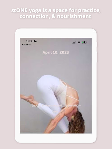 Screenshot of stONE Yoga