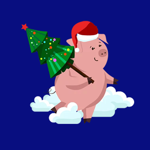 WAStickerApp Santa Pig Sticker logo
