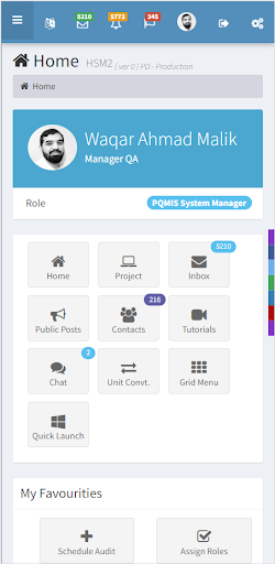 PQMIS Screen 2