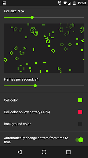 Android application Game of Life Live Wallpaper screenshort