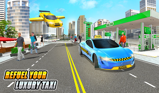 City Taxi Driving Simulator Game Flying Car Games