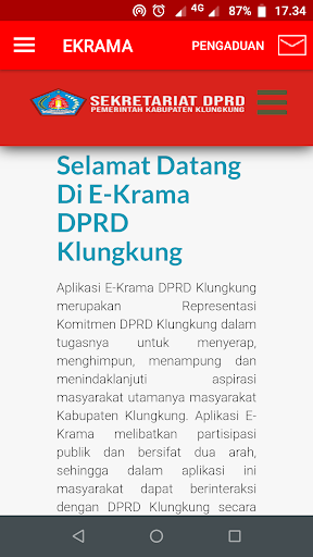E-Krama DPRD Klungkung Screen 3