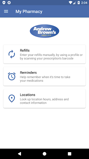 Android application Andrew Brown's screenshort
