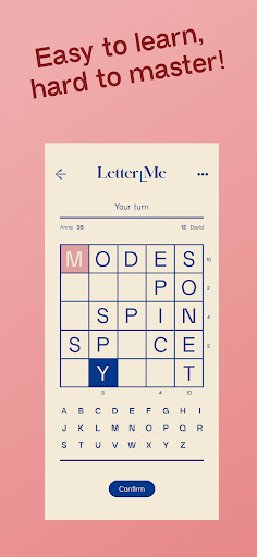 Android application LetterMe screenshort