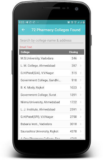 B.Pharm Admission Screen 3