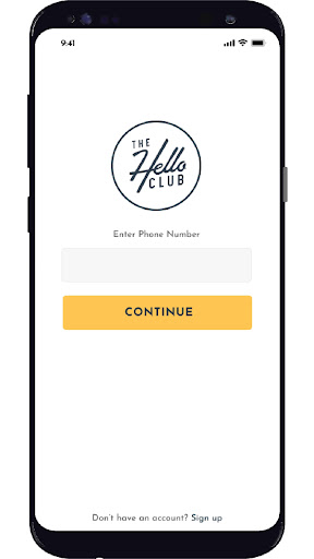 Android application The Hello Club screenshort