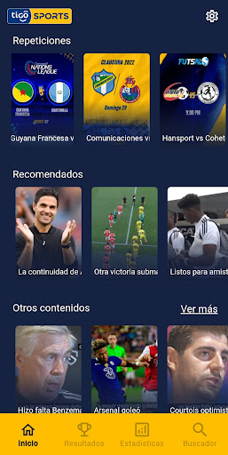 Tigo Sports App TV Guatemala Screen 2