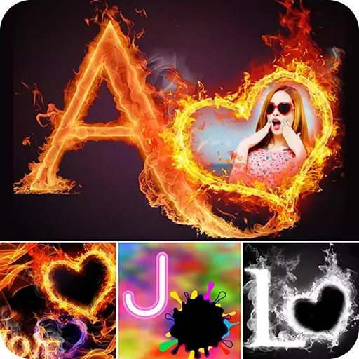3d Fire Text & Smoke Fire Text logo