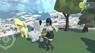 Girl runner jump up to heaven! - Screenshot 3