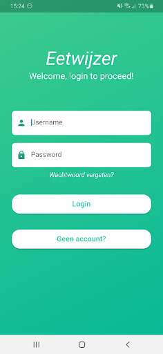 Android application EetWijzer screenshort