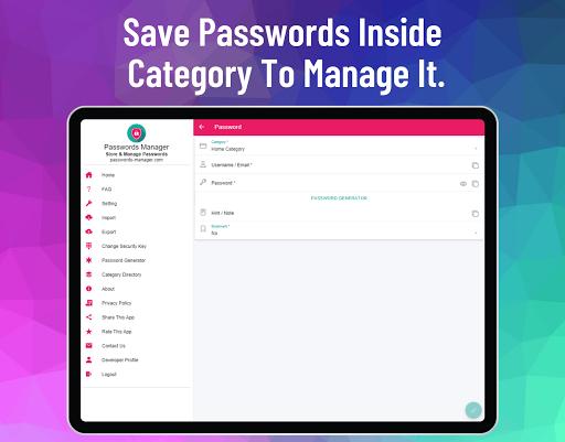 Password Manager : Store & Manage Passwords. poster-10