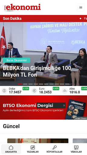 BTSO Ekonomi Dergisi Screen 2