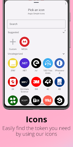 Screenshot of Aegis Authenticator - 2FA App