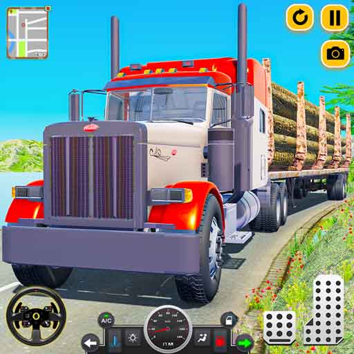Log Cargo Transport Truck Game  Icon