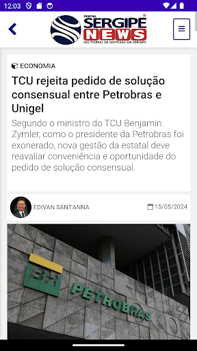 Portal Sergipe News Screen 2