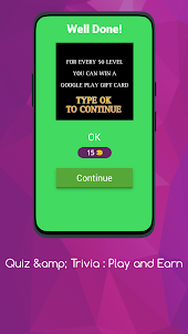 QUIZ & TRIVIA : PLAY AND EARN