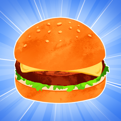 Burger Up! casual cooking game logo