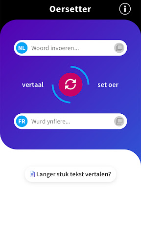 Android application Oersetter screenshort
