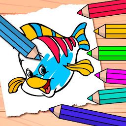 图标图片“儿童填色游戏 - 着色页和儿童绘画”